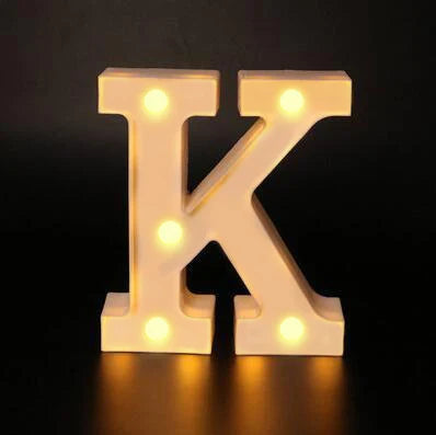 16cm Letter LED Night Light | Alphabet Luminous Decorative Lamp for Party