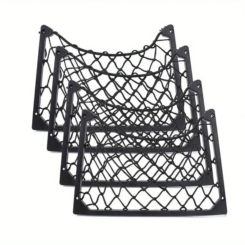 1 étagère de rangement grand format en filet élastique – Filet organisateur de magazines de voiture pour véhicules, camping-cars et bateaux