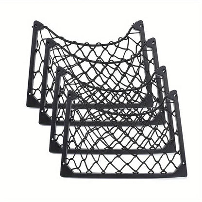 1 étagère de rangement grand format en filet élastique – Filet organisateur de magazines de voiture pour véhicules, camping-cars et bateaux