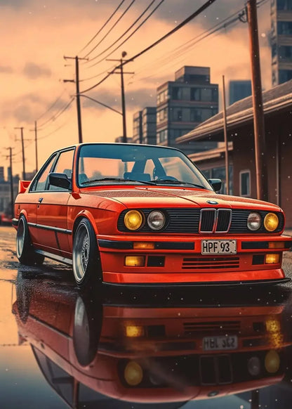 Peinture Moderne Voitures E30 M3 Affiche et Impressions sur Toile Photos Murales pour la Décoration Intérieure Salon