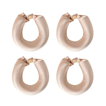Bigoudis Sans Chaleur Bandeau Satiné Tige à Friser Sans Chaleur Boucles de Soie Bigoudis Paresseux Rouleaux à Cheveux Doux à Dormir Outils de Coiffage