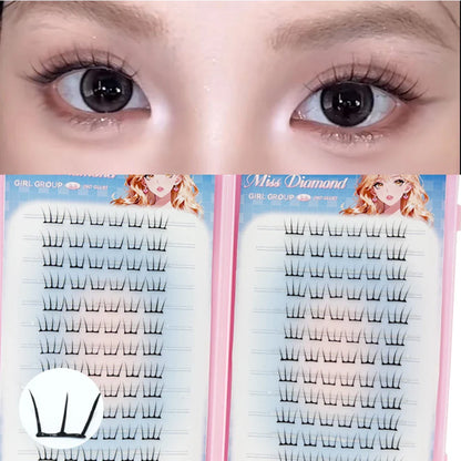 Large Capacity Korean Style Eyelashes Clusters | Dense DIY Mink Lashes for Eye Enlargement
