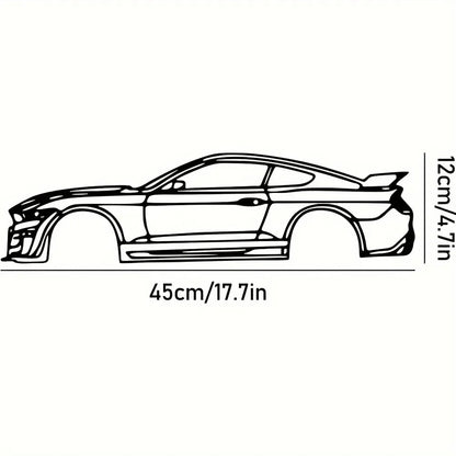 Ligne métallique décorative « Hot Border », spécialement conçue pour les passionnés d'automobile souhaitant créer des présentoirs muraux.