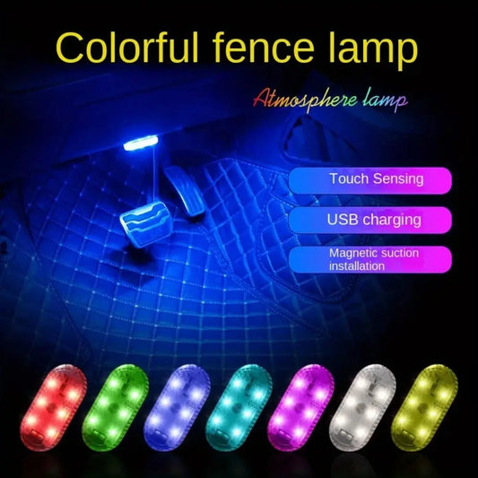 Wireless LED Car Interior Lights | USB Rechargeable Ceiling Lamp, Reading Light & Door Light