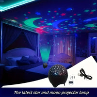 Starry Sky Projector Light | USB Moon Night Light for Kids Room Decor