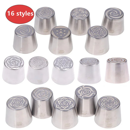 1Pc Stainless Steel Russian Piping Tip | Christmas Cake Icing Nozzle for Cupcake Decorating