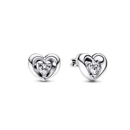925 Silver Double Hoop Five-pointed Star Stud Earrings | Fine Jewelry Gift for Women