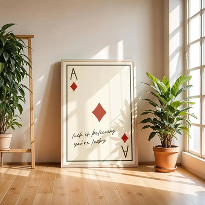 Personalized Poker Square Ace Wall Art Prints Canvas Painting Poster Picture For Living Bed Room Home Decor