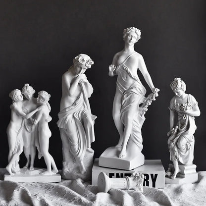 Ancient Greece Venus Emerging Goddess Resin Sculpture Handmade Classical Female Statue Aphrodite Ornament  Decor Art Collector