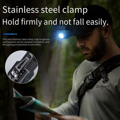 Portable Mini LED Flashlight | 3LED USB Rechargeable with Pen Clip