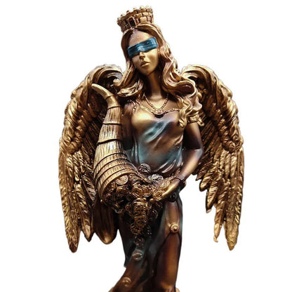 Nouvelle Déesse Grecque de la Richesse Résine Artisanale Statue Cadeau Caisse Bureau Décoration Ornement Accessoires de Décoration Intérieure