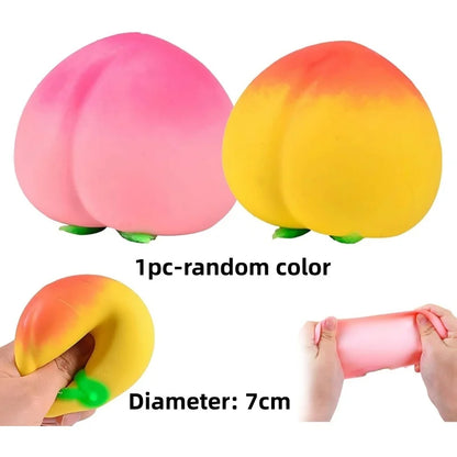 Soft Fruit Squishy Stress Relief Toy Set | Fidget Sensory Squeeze