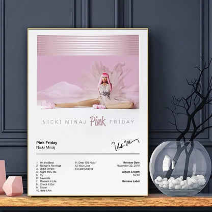 Rapper Nicki Minaj Poster HD Art Sticky Wall Waterproof Home Living Room Bar Decoration