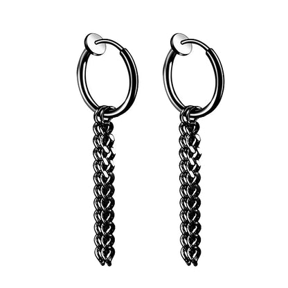 2pc Punk Stainless Steel Arrow Stud Earrings | Unisex Gothic Jewelry