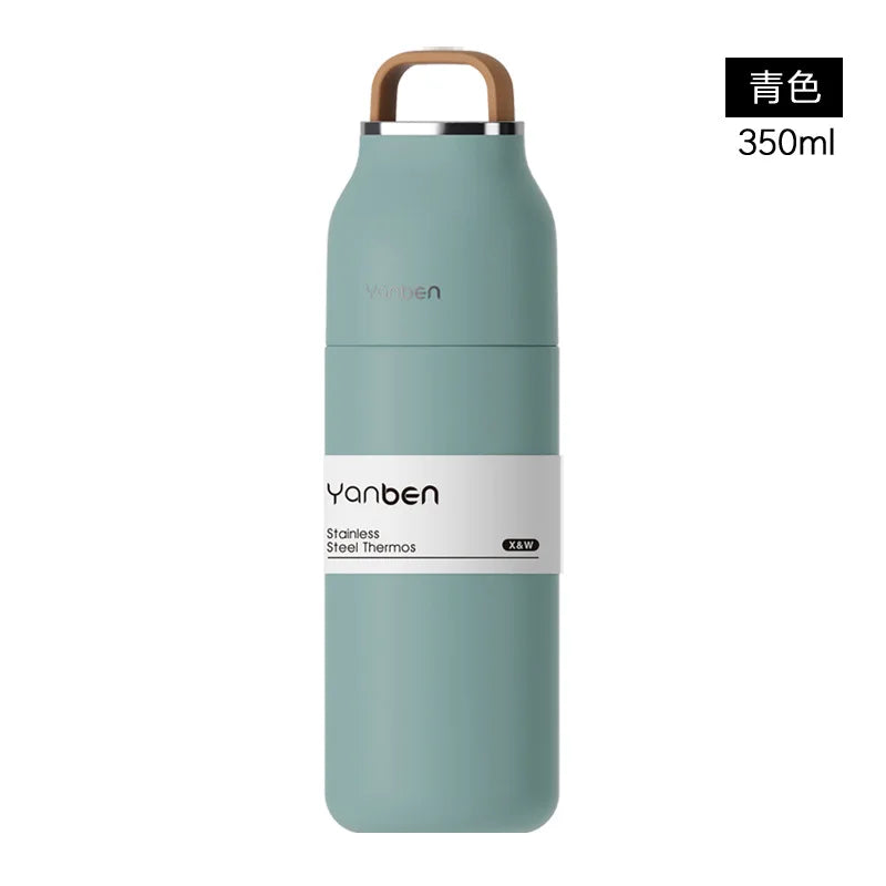 500ml Double Wall Stainless Steel Insulated Thermos Cup | Portable Outdoor Sports Tumbler