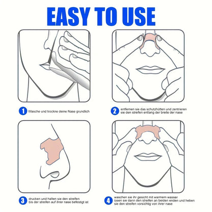 Anti-Snoring Nasal Strips 100 Pack | Breathable Adhesive Nose Strips for Snoring Relief