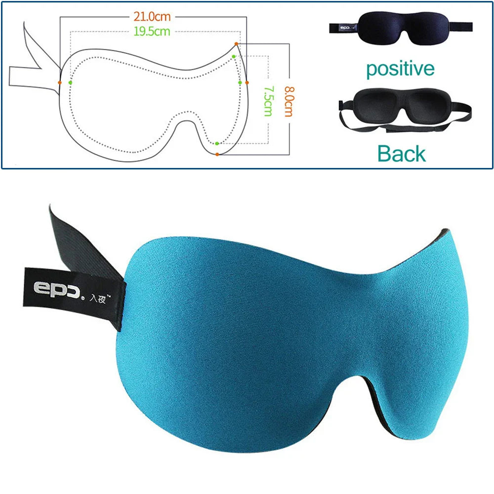 3D Breathable Sleep Mask | Light Blocking Eye Cover for Travel