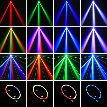 U'King 30W Mini Moving Head LED RGBW Spot Beam Stage Light DMX DJ Party Disco