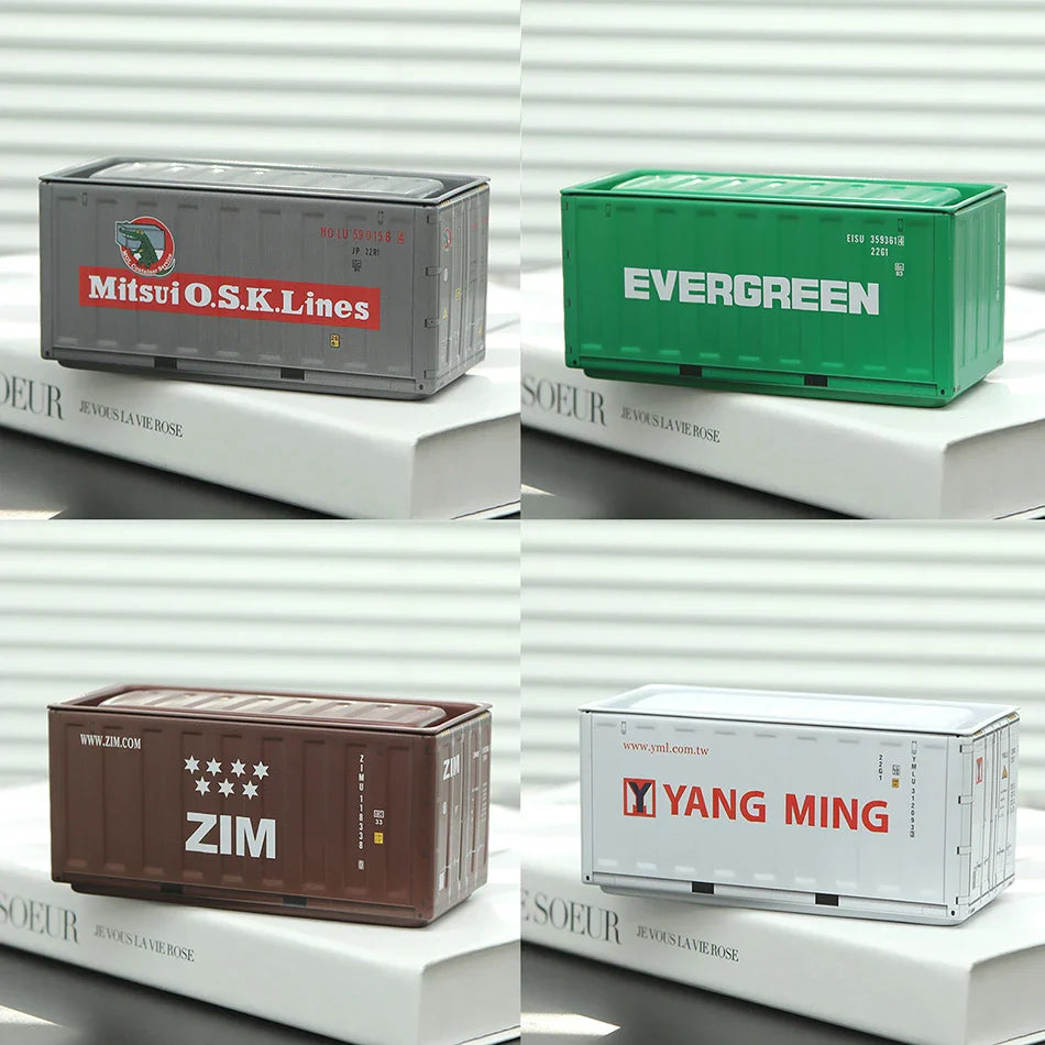 Lot de 4 mini boîtes de rangement en fer de style industriel rétro, décoration créative, objet de collection, mini conteneur de bureau, cadeaux miniatures