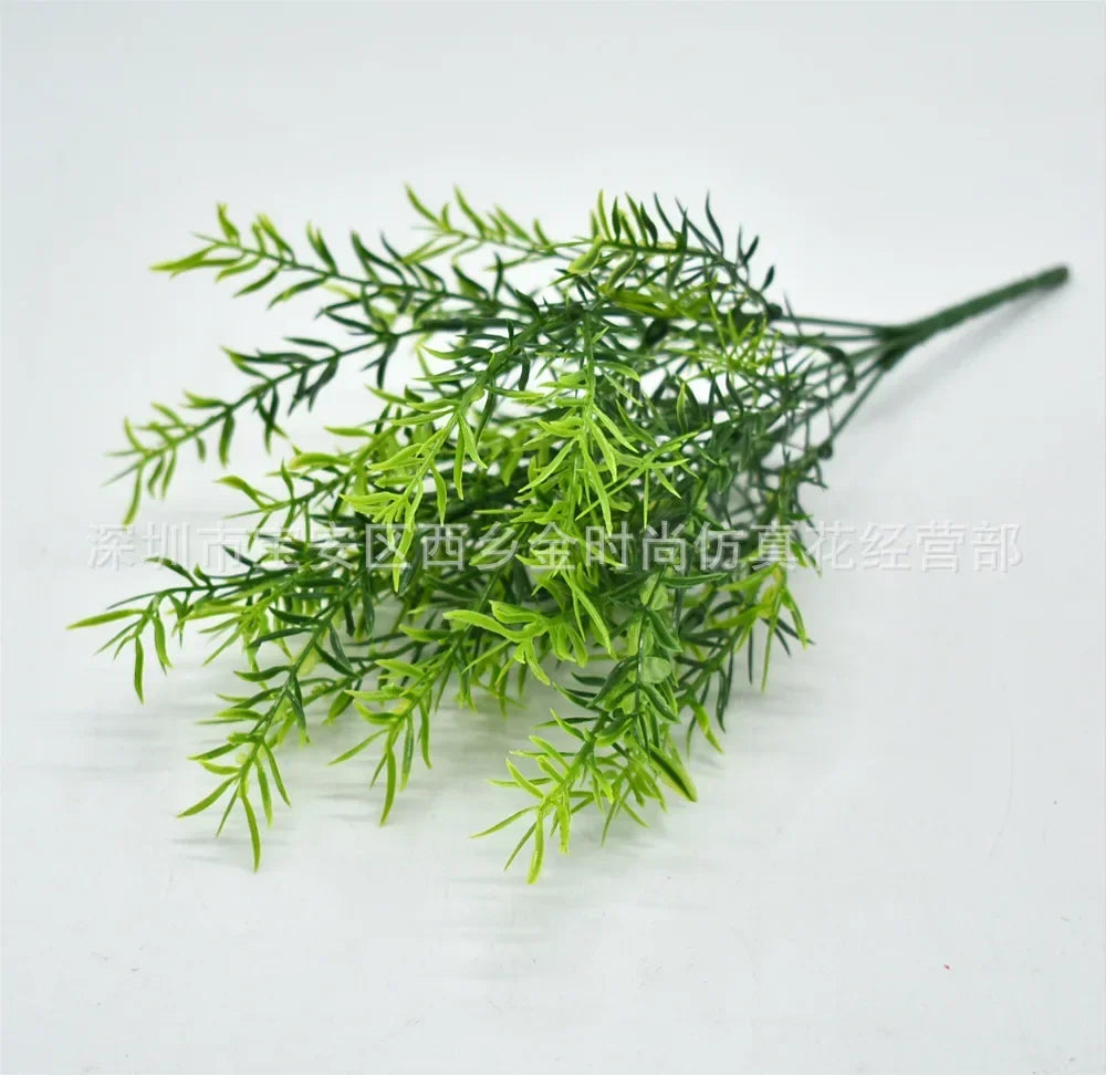 Planta artificial pequeña, helecho de Boston, hierba verde, decoración del hogar, hojas falsas, follaje, decoración de jardín, fiesta, bodas