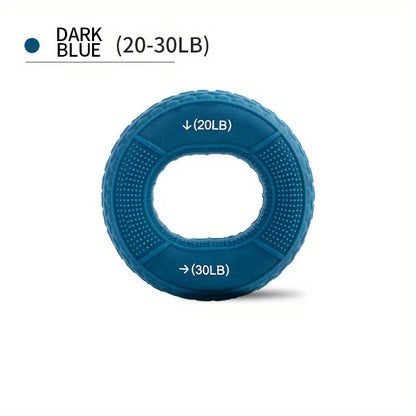 Silicone Hand Grip Ring for Strength Training | Adjustable 20-80LB Carpal Expander