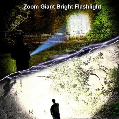High Power LED Flashlight USB Rechargeable | Portable Zoomable Torch for Camping