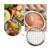 1pc Round Grid Cutter Slicer | Stainless Steel Vegetable Chopper
