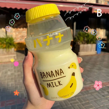 480ml Kawaii Plastic Water Bottle for Girls | Cute Reusable Drinkware