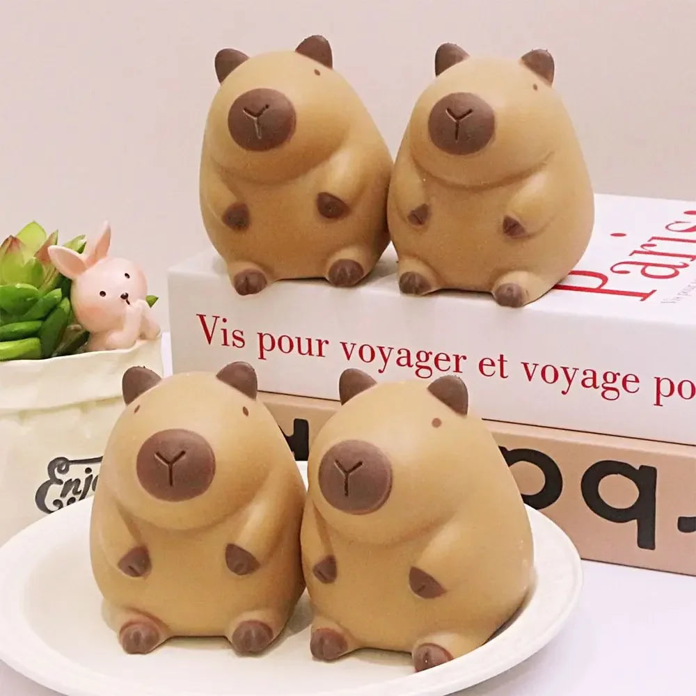 Kawaii Capybara Squeeze Toy – Slow Rebound Stress Relief