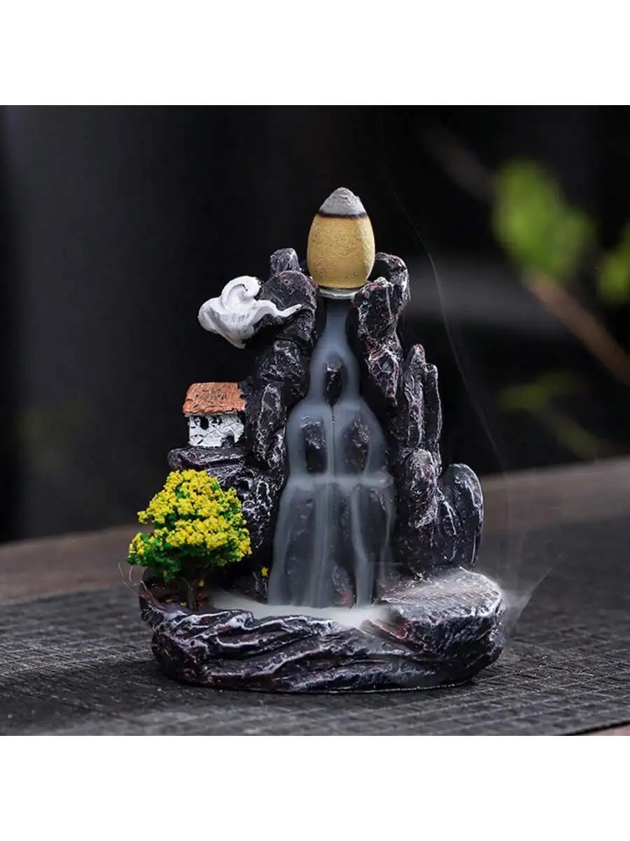Resin Incense Burner with Smoke Reflux | Creative Home Aromatherapy Decor