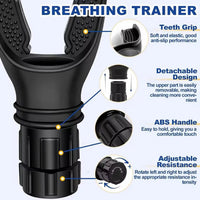 Breathing Trainer Lung Flexer | Durable Fitness Exerciser for Increased Lung Capacity
