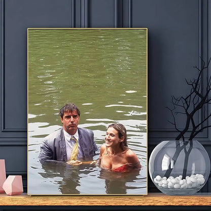 Sex And The City Carrie And Mr Big Photo Classic Poster Sticky Wall Art Printing Waterproof Home Living Bed Room Bar Aesthetic