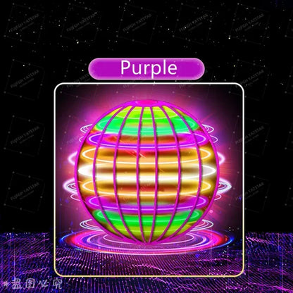 Flying LED Ball Toy for Kids – Hand Controlled 360° Rotating Cosmic Globe