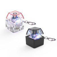 Mechanical Keyboard Keychain Fidget Toy | LED Stress Relief Key Cap Pendant