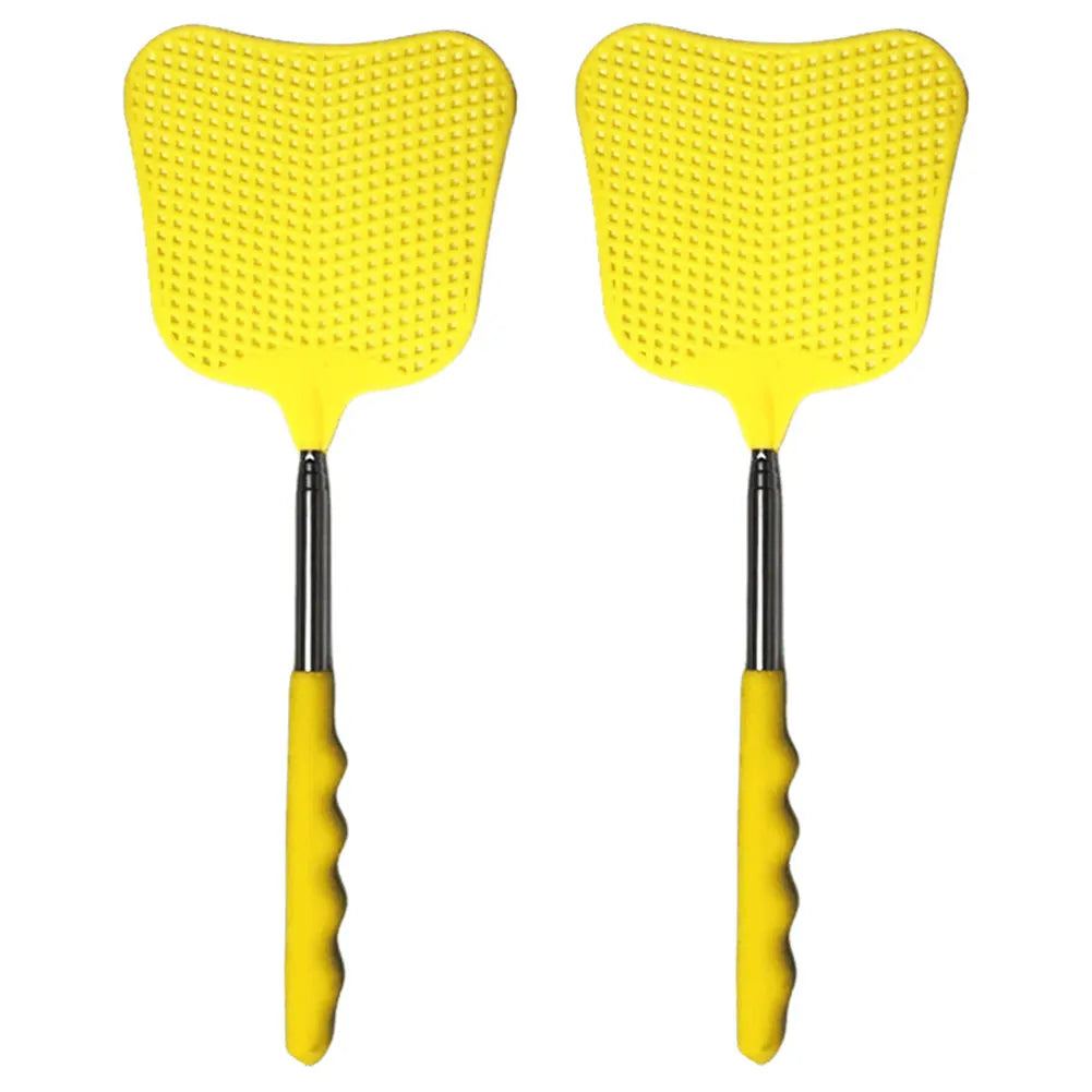 2Pcs Telescopic Fly Swatters with Anti-Slip Handle | Retractable Bug Killer Tools