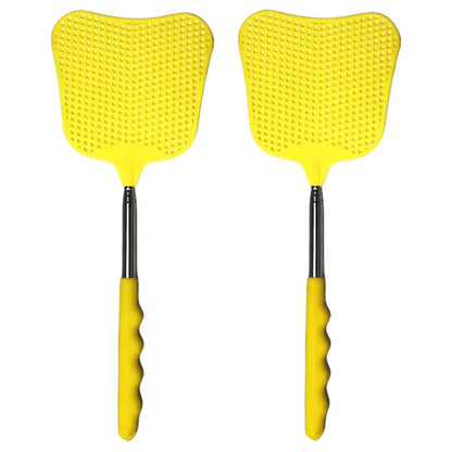 2Pcs Telescopic Fly Swatters with Anti-Slip Handle | Retractable Bug Killer Tools