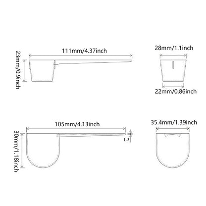 Multifunction Measuring Spoon Set | 4 Pieces Plastic Kitchen Scoops for Coffee and Baking