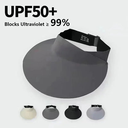 2025 New! Seamless Wide-Brim Foldable UV Sun Hat – Quick-Dry Nylon Travel Cap – No-Mark Design – Summer Gift for Women
