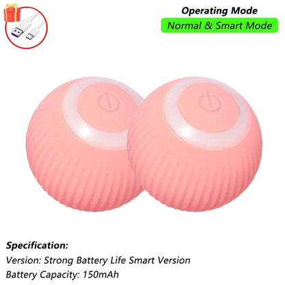 Interactive Smart Cat Toy Ball | Automatic Rolling Ball with Obstacle Avoidance