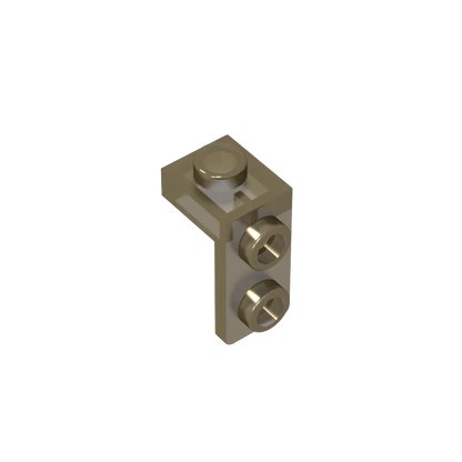 Gobricks Bracket 1 x 1 - 1 x 2 | Compatible Building Block