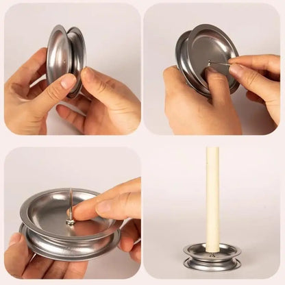 Moxa Stick Holder Tray | Stainless Steel Ash Collection and Mosquito Coil Holder