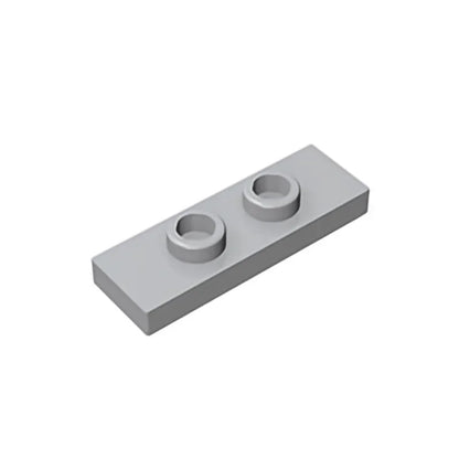 Gobricks GDS-1504 Plate, Modified 1 x 3 with 2 Studs (Double Jumper) | Compatible Building Block Piece