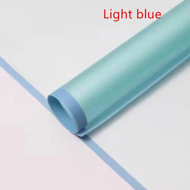 Fog Flower Wrapping Paper 5 Sheets | Korean Style Half Transparent Gift Wrap for Bouquets