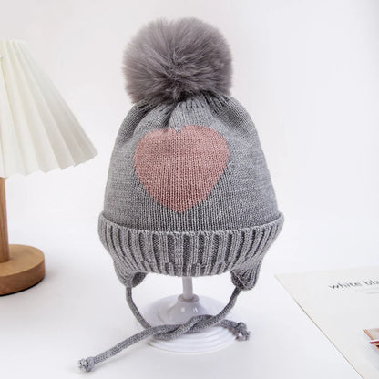 Baby Knitted Turban Hat with Pompom | Soft Acrylic Beanie for 0-3T