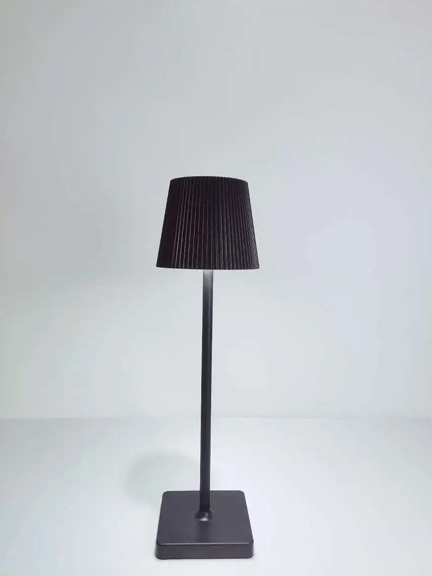 LumiGrid | Modern Stripe LED Table Lamp with Touch Dimming | Metal USB Desk Light for Decor