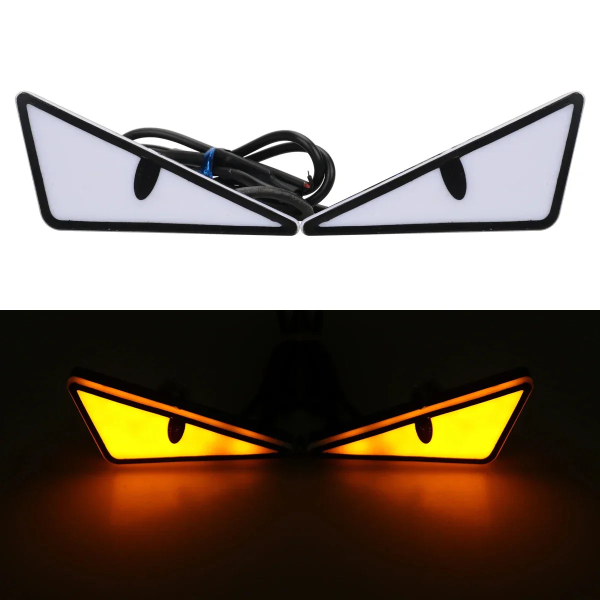 2PCS Car Motorcycle LED Devil Eyes Light | 12V Demon Eyes Decoration Lamp