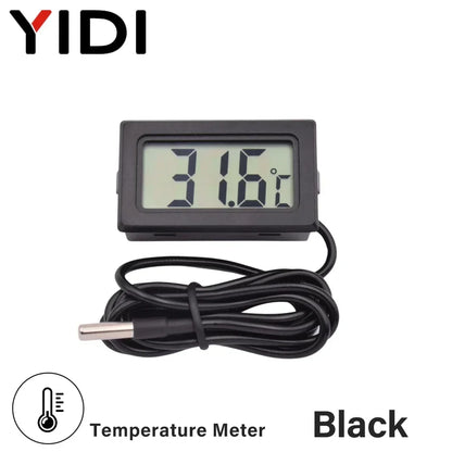 Mini LCD Digital Thermometer Hygrometer | Temperature Humidity Monitor for Incubator Aquarium