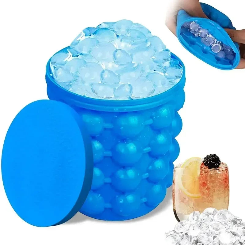 1 cubo de silicona para hielo, máquina para hacer hielo, cubo para hacer hielo que ahorra espacio, mediano