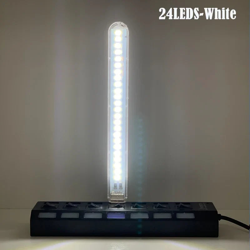 DC5V 24LED USB Night Light | 7 Color Atmosphere Lamp for Live Streaming