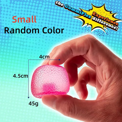 Textured Squishy Squeeze Toy | Malt Sugar Filled Stress Cube Fidget Toy